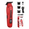 WMARK1205 Maquina Para Cortar Cabello,Profesional,Inalámbrica,7000 RPM Rojo