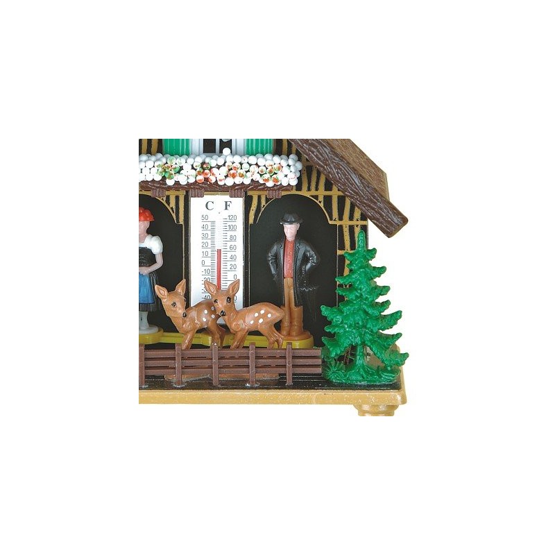 Trenkle German Black Forest Weather House Made of Plastic, Weatherproof