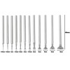 SG Store 12pcs 3/32" Bowl Shaped Mounted Diamond Burr Set