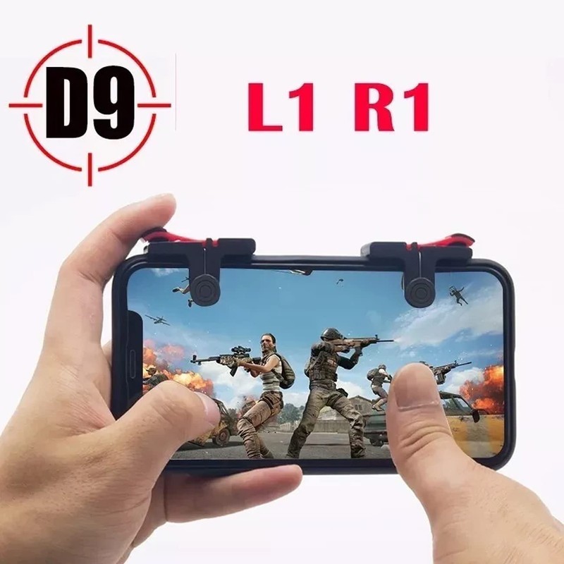 Ecoshopmaster Gatillos para Celular Gamer D9 Control Botones L1 R1