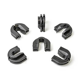 MYBA-S Grille Clip Black Pack of 10 for VW Transporter T4 T5 Caravelle