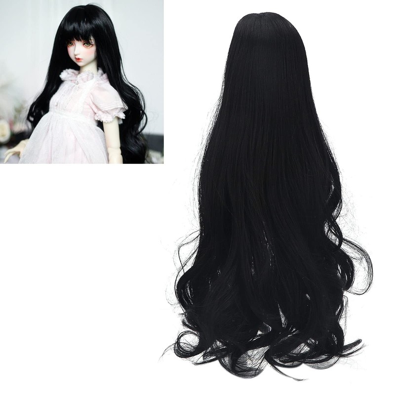 Jeanoko Wig Replacement, Long Curly Doll Hair Wig 1/3 DIY