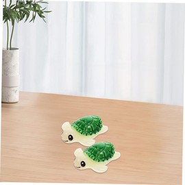 Yardwe 24st Mini Turtle Model Turtle Statue Sea Turtle Figurine Small Sea Turtle Mini Turtle Figurines Sea Animal Figure Mini Figure Small Resin Ceramic