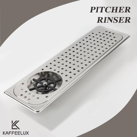 Glass Cleaning Machine, Stainless Steel Countertop Commercial Pitcher Cleaning Machine, Kitchen Sink Coffee Bar Coffee Milk Tea Cup Glass Cup Cleaning Machine (Silvery)