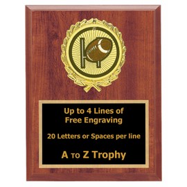 Trophies Fantasy Football Plaque Awards 5x7 Wood Sports Trophy Tournament Free Engraving