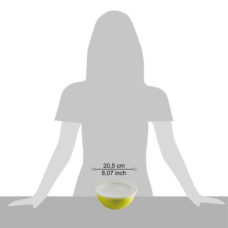 Omada Design Bowl+ Lid of 16,90 fl oz (1,5 Liters),