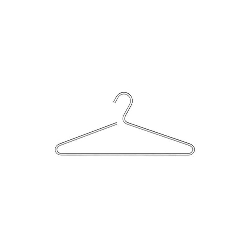 Wenko Lux Aluminium Hanger, Aluminum Silver, 0.8 x 42 x