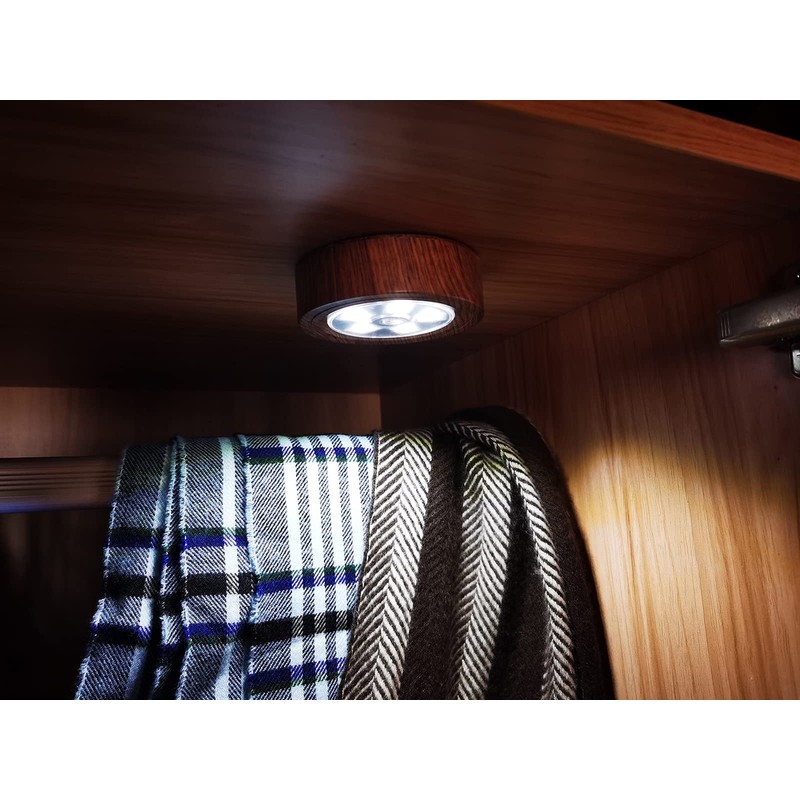 happetite Puck Lights with Remote, LED Under Cabinet Lights with