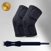 Dareum All-in-One Tight Knee Brace (2+1 Set) for Fitness Hiking Sleeve Type Green M 2P + Straight Strap 1P 2ea