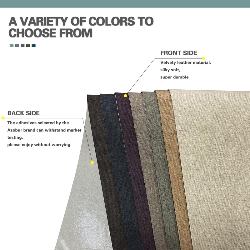 Azobur Velvet Repair Patch, Self-Adhesive Flannel Fabric Patch, Multi Colors,