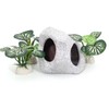 Vtapliea Fish Aquarium Decorations Cave Hide with Viewing Window for