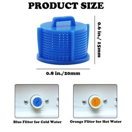 20Pcs Washing Machine Water Filters, AGM73269501 Washing Machine Filters Washing Machine Lint Filter Replacements Double Color Water Hose Filters, Washer Water Inlet Valve for Home Laundry Supplies