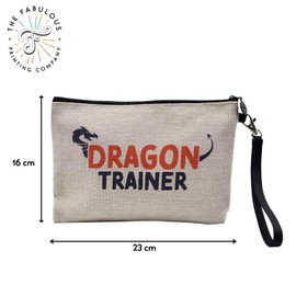 Tasche aus Leinen – Dragon Trainer Child Movie Myth Dream – Kosmetiktasche aus Leinen in Leinenoptik – Geldbörse – 15 x 10 cm, leinen, 23.5 x 15 cm, Kosmetiktasche