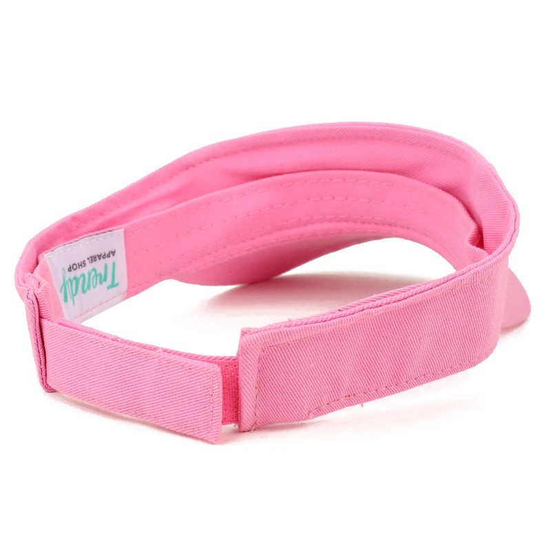 Trendy Apparel Shop - Visera ajustable para bebé, Rosado, Talla
