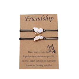 Matching Butterfly Friendship Bracelets for Women Bestie Christmas Gifts for Best Friend BFF Birthday Gift for Women Friendship Best Friend Bracelets for 2 Girls