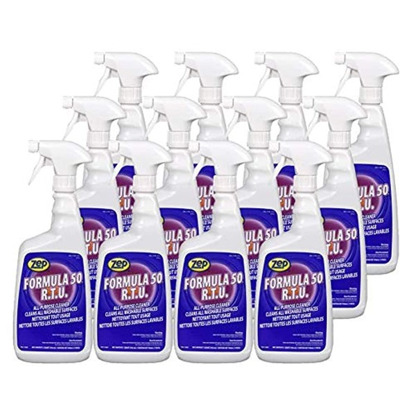 Zep Formula 50 Ready-to-Use General Purpose Cleaner 1 Qt F50001 (Case of 12) This Product is For Business Customers Only