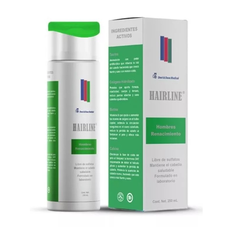 Hair Line Shampoo Hairline Anticaida 2x Pack