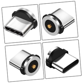 KICHOUSE 15pcs Magnetic USB Type-c Charging Adapter Rotating Magnetic Tip for Fast Charging and Data Transfer Compatible USB-c Devices Strong Connection