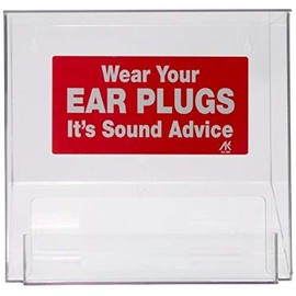 AK Ltd. DP Ear Plug Dispenser with Hinged Lid, 1" x 1" x 1"
