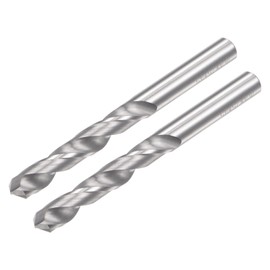 sourcing map Solid Carbide Drill Bits, 4mm C2/K20 Tungsten Carbide Jobber Drill Bits Straight Shank Drilling Tool for Stainless Steel Aluminum Iron Metal Plastic 2pcs