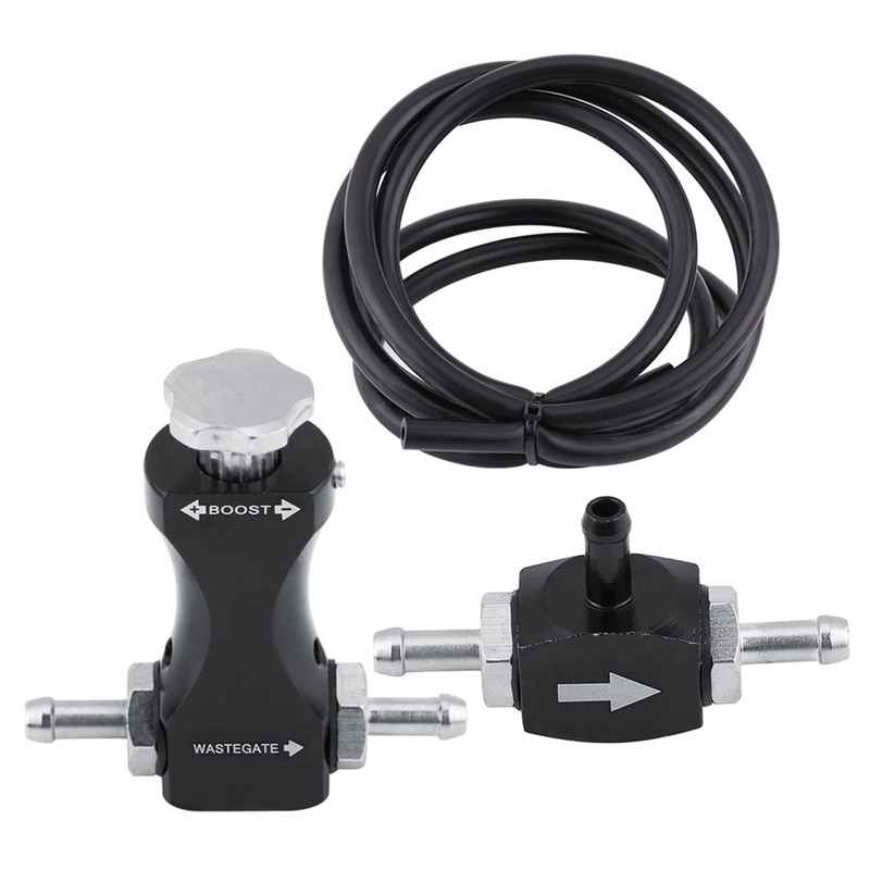 Aluminium Manual Boost Controller Set, Adjustable Bilateral Turbo T Bleed