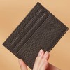 YEHMAN Leather Card Holder 7 Compartments Minimalist for Women Men