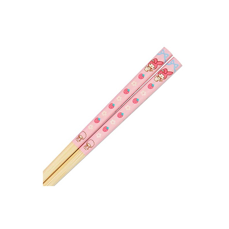 Sanrio 879096 SANRIO Chopsticks & Case Set, Antibacterial, Name Stickers,