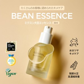 mixsoon Bean Essence 30ml Soybean Essence Skin Serum Fermented Soybean Fermented Extract Moisture Soothing Elasticity Pores Keratin Moist Non-greasy Nutrition Non-irritating Sensitive Skin Dry Skin