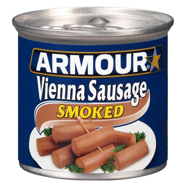 Armour Star Vienna Sausage, Smoked, Canned Sausage, 4.6 OZ (Pack of 24)
