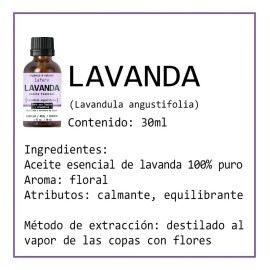 3 Pack Aceite Esencial Puro Lavanda Menta Eucalipto 30ml C/u