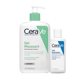 CeraVe Foaming Cleansing Gel for Face and Body 473 ml + Moisturising Lotion 88 ml