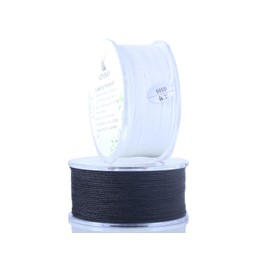 KONMAY Hilo de Nylon de 0.8mm para Pulseras con Estuche, Dos Rollos de 260 Yardas de Cordón de Nylon para Hacer Joyas, Enfilado de Cuentas, Nudos Chinos, Kumihimo, Macramé