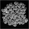 Czech Glass Beads 9mm Teardrops Crystal Clear (50)