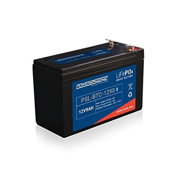 Power Sonic Rechargeable Lithium Battery PSL BTC – Bluetooth Enabled PSL-BTC-1290 12.8V 9.0 AH