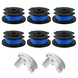 String Trimmer Replacement Spool Line, Compatible with Ryobi One+ AC14RL3A, Olt1832 Rac124, 0.065"/1.6mm Strimmer Line Replacement for Ryobi 18V 24V 40V Strimmer, Cordless Trimmer Line 11ft (8PCS)