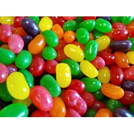 Jumbo Assorted Jelly Beans - 2 lbs of Fresh Delicious Extra Large Strawberry Cherry Lemon Lime Grape Orange Jelly Beans