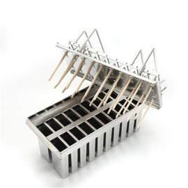 GUANG Commercial Ice Cream Pop Mold, 20pcs Stainless Steel Popsicle Lolly Making Mould Set DIY Ice Pop Popsicle Holder BPA Free