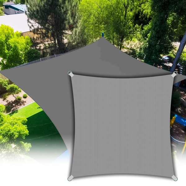 12'x12’ Gray Grey Sun Shade Sail Up to 95% UV