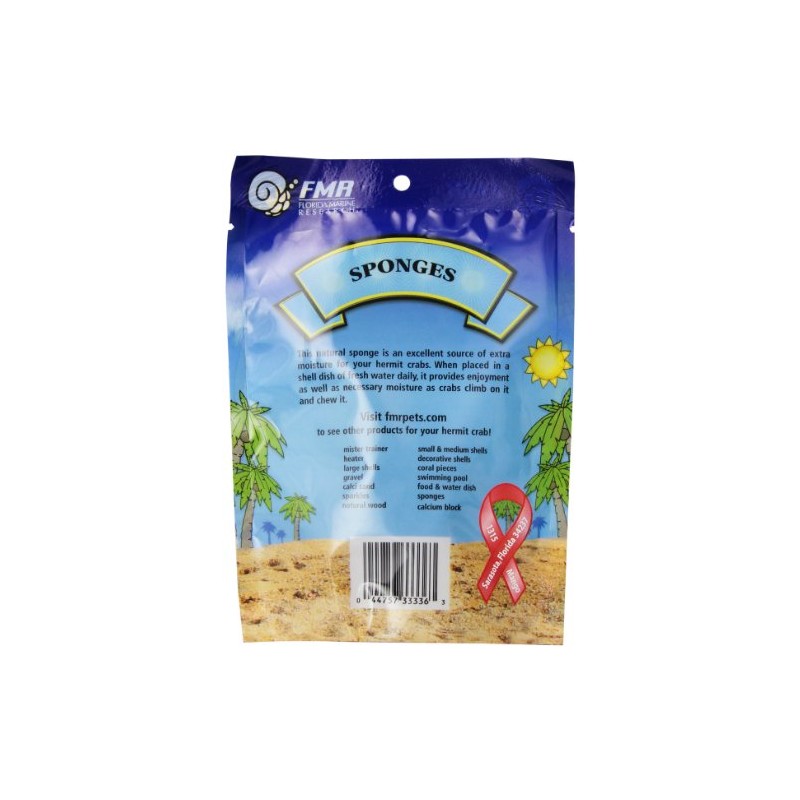 Florida Marine Research SFM33336 3-Pack Natural Small Animal Sponge