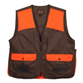 Gamehide Upland And Dove Lightweight Hunting Vest (Orange/Dark Brown, 2X-Large)