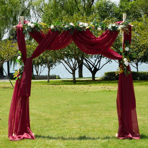 PONY DANCE Red Tulle Fabric Sold by the Metre Pelmet