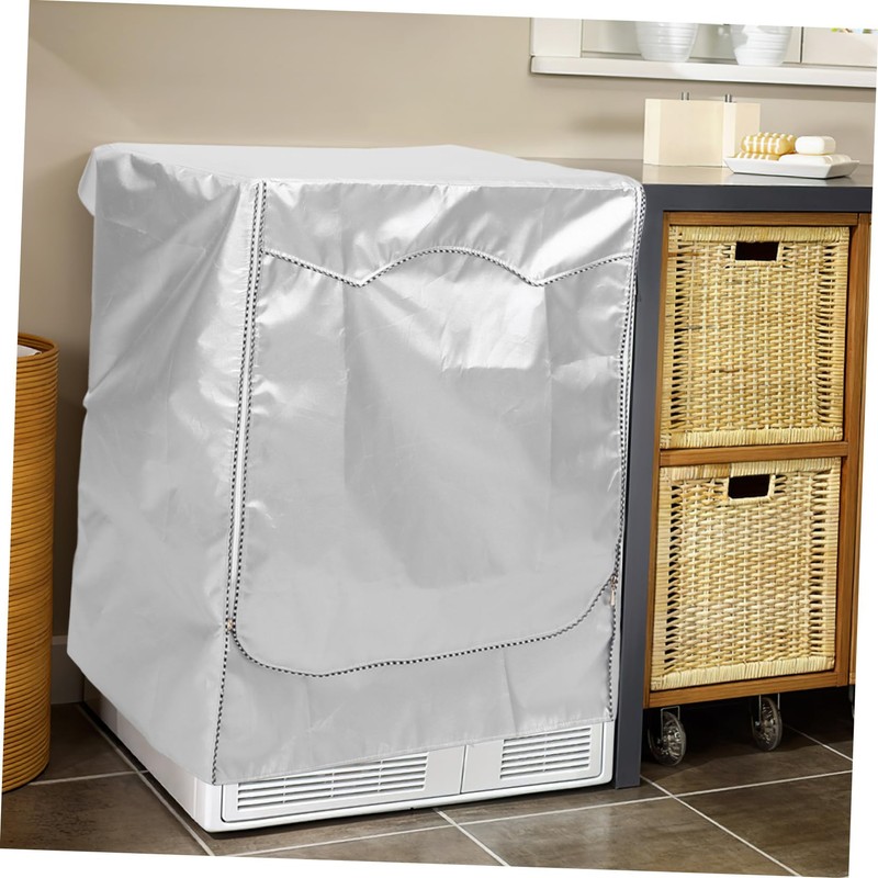 Operitacx Durable Washer Dryer Cover Dustproof Protective Cover for Washing