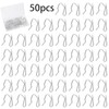 Heavy Duty Zinc Metal Drapery Pin Hooks (50 Pack) for
