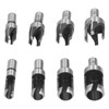 8Pcs Wood Plug Drill Bit Cutter Carbon Steel Industrial Barrel