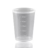 100 Pieces Scientific Cup Set, 50ml Measuring Cylinder Lab Plastic