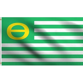 DMSE Green Ecology Peace Environmental Environment Green Movement Recycle Earth 3X5 Ft Foot 100% Polyester 100D Flag UV Resistant (3' X 5' Ft Foot)