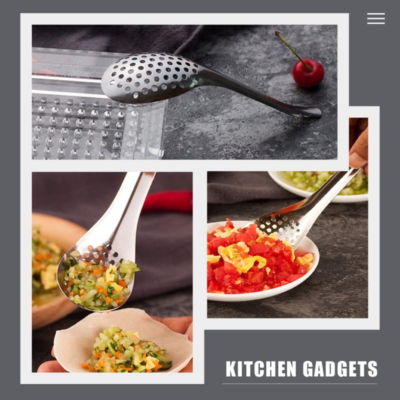 Gadpiparty Set of 6 Caviar Slotted Spoons Spherification Tools Kitchen