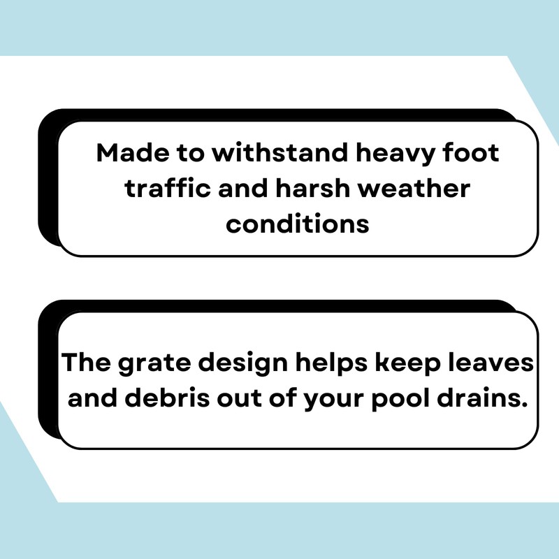 Southeastern 5 Pack Swimming Pool Deck Drain Rectangular Grate 2x4