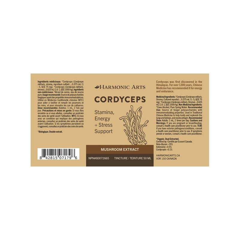 HARMONIC ARTS CORDYCEPS TINCTURE 50ml