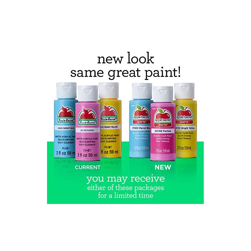 Apple Barrel PROMOABP22, 14 Piece Acrylic Set Featuring 13 Paints